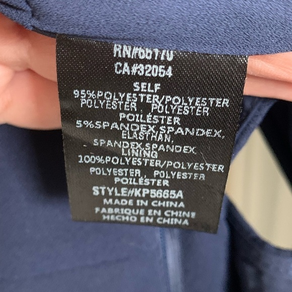 Greylin Artemis Navy Cutout Cropped Jumpsuit, Size Large - Picture 9 of 9